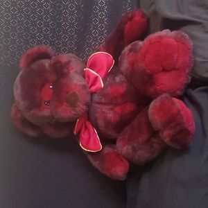 Jc Penney Holiday collection Red Bear Plush stuffed toy